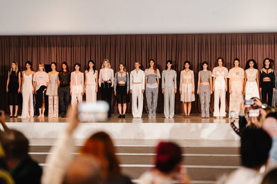Models on stage at Karla Spetics show