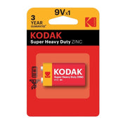 Kodak Batteries Super Heavy Duty Zinc 9V Single Pack