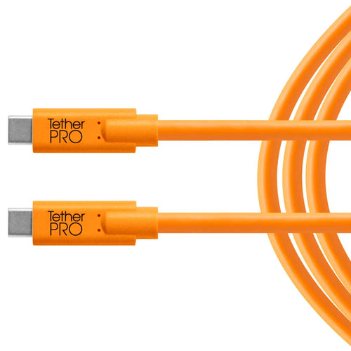 Tetherguard Leverlock Plate with USB-C 4.6m Orange Kit