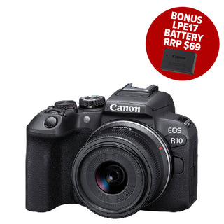 Canon EOS R10 APS-C Mirrorless Digital Camera with RF-S 18-45mm f/4.5-6.3 IS STM