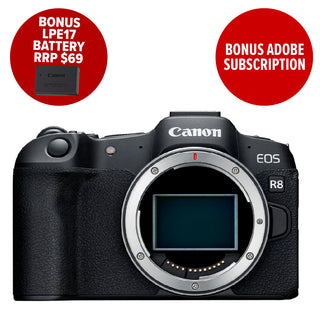 Canon EOS R8 Mirrorless Digital Camera - Body Only