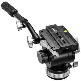 Leofoto BV-20 75mm Base Video Fluid Head with Arca PU-130D Plate