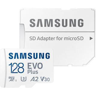 Samsung EVO Plus microSDXC UHS-I 130MB/s Memory Card with SD Adapter - V30