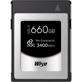 Wise 660GB CFexpress Type B 4.0 PRO Mark II 3400MB/s Memory Card