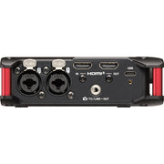 Tascam 4-Channel 32-Bit Float Field Recorder with Mixer, Timecode, and HDMI Sync