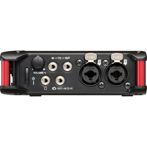 Tascam 4-Channel 32-Bit Float Field Recorder with Mixer, Timecode, and HDMI Sync