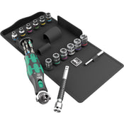 Wera 8009 Zyklop Pocket Ratchet Set 3 27 Peice 004284