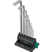 Wera 950/9 Hex-Plus 8 L-Key Set Metric Chrome-Plated Frame 9 Peice