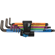 Wera 950/9 Hex-Plus Multicolour L-Key Set Metric with Holding Function 9 Peice 022210