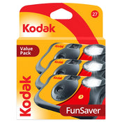 Kodak One Time Use Camera Funsaver 3 Pack Value Pack
