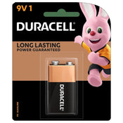 Duracell Coppertop Alkaline 9V Battery (1 Pack)