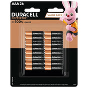 Duracell Coppertop Alkaline AAA Batteries (26 Pack)