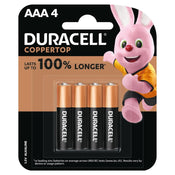Duracell Coppertop Alkaline AAA Batteries (4 Pack)