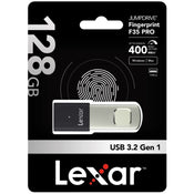 Lexar JumpDrive Fingerprint F35 PRO 128GB USB 3.2 Gen 1, Up To 400MB/S Read, 300MB/S Write