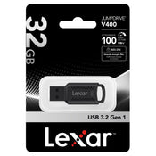 Lexar 32GB JumpDrive V400 USB 3.0 Flash Drive, Up To 100MB/S Read, Black