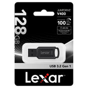 Lexar 128GB JumpDrive V400 USB 3.0 Flash Drive, Up To 100MB/S Read, Black