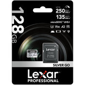 Lexar Professional Silver GO microSDXC UHS-I Card (128GB)