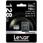 Lexar Professional Silver Plus 128GB microSDXC UHS-I 205MB/s Memory Card - V30