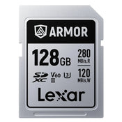 Lexar Armor Silver Pro 128GB SDXC UHS-II 280MB/s Memory Card - V60
