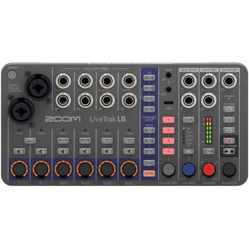Zoom L6 Livetrak 10-track Digital Mixer + Recorder