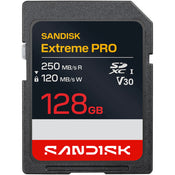 SanDisk Extreme PRO 128GB SDXC 250MB/s UHS-I Memory Card - V30
