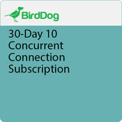 BirdDog 10 Concurrent Connections Subscription for Cloud Premium Tier (30-Day)