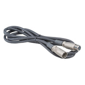 IDX 2m Straight Cable (Black) with XLR (F) and (M) connectors