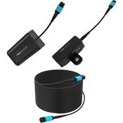 Kondor Blue Fletch Fiber Transmitter & Receiver Module Kit for HDMI with Fiber Armored Cable OM3 MPO (300 Feet)