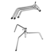 Xlite Turtle Base C-Stand Silver with Arm and 2 Grips