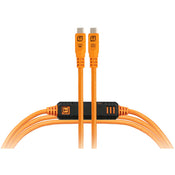 Tether Tools TetherPro Optima 10G USB-C Cable (3', High-Visibility Orange, Straight)