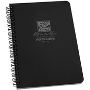 Rite in the Rain Side Spiral 4.625 x 7 Polydura Notebook - Universal - Black