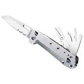 Leatherman FREE K4X Multi-Tool Knife 420HC Combo S/S Blade 9 Tools - Silver