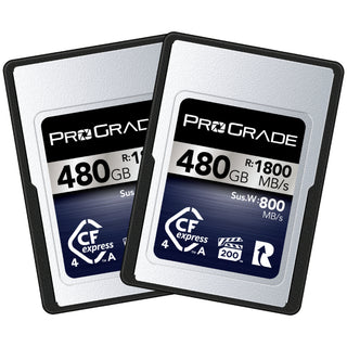 ProGrade Digital Iridium 480GB CFexpress 4.0 Type A 1800MB/s Memory Card (2 Pack)