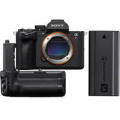 Sony A7R VI with VG-G6 Vertical Grip and Spare NP-SA100 Battery