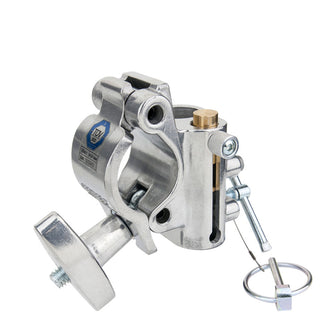 Kupo KCP-844 TV Coupler with 16mm Baby Pin and 28mm Junior Receiver - Polished Finish