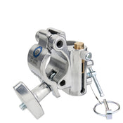 Kupo KCP-844 TV Coupler with 16mm Baby Pin and 28mm Junior Receiver - Polished Finish