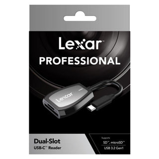 Lexar Professional SD and MicroSD Dual-Slot USB-C Card Reader