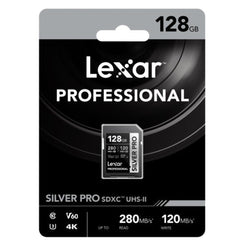 Lexar Professional Silver Pro 128GB SDXC 280MB/s UHS-II Memory Card - V60