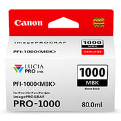 Canon PFI1000MBK High Yield Ink Cartridge 5490 Pages - Matt Black