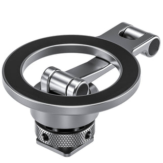 Leofoto PM-03 Magnetic Phone Mount with Cold Shoe Mount - Silver