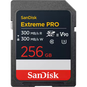SanDisk Extreme PRO 256GB SDXC 300MB/s UHS-II Memory Card - V90