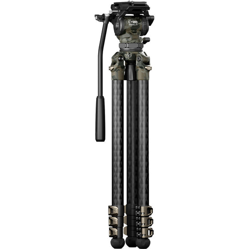 Tilta 75mm Cine Fluid Head with 3-Stage Carbon Fiber Tripod Legs (8kg)