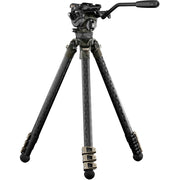Tilta 75mm Cine Fluid Head with 3-Stage Carbon Fiber Tripod Legs (8kg)