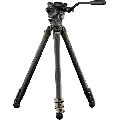 Tilta 75mm Cine Fluid Head with 3-Stage Carbon Fiber Tripod Legs (8kg)