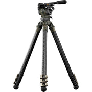Tilta 75mm Cine Fluid Head with 3-Stage Carbon Fiber Tripod Legs (8kg)