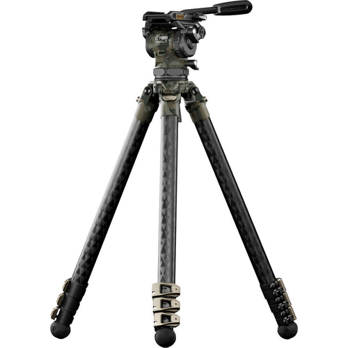Tilta 75mm Cine Fluid Head with 3-Stage Carbon Fiber Tripod Legs (8kg)