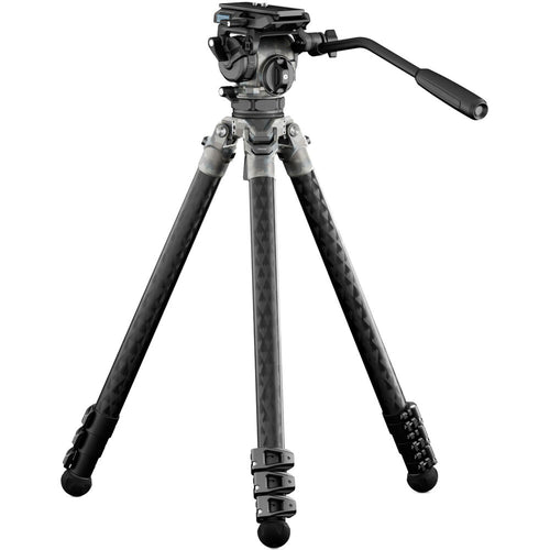 Tilta 75mm Cine Fluid Head with 3-Stage Carbon Fiber Tripod Legs (8kg)