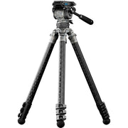 Tilta 75mm Cine Fluid Head with 3-Stage Carbon Fiber Tripod Legs (8kg)