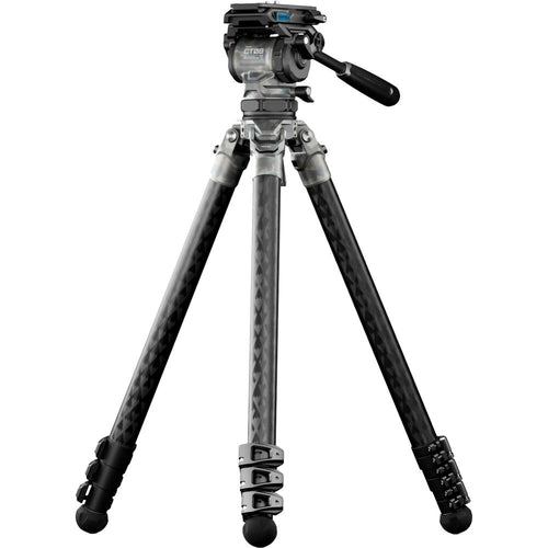 Tilta 75mm Cine Fluid Head with 3-Stage Carbon Fiber Tripod Legs (8kg)