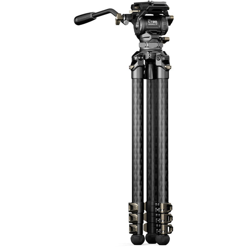 Tilta 75mm Cine Fluid Head with 3-Stage Carbon Fiber Tripod Legs (8kg)